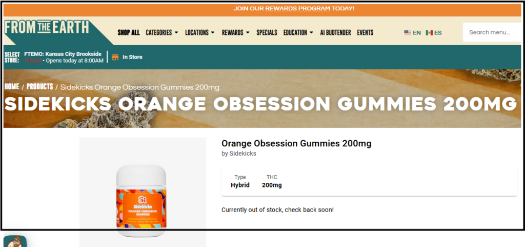 Sidekicks Orange Obsession Gummies