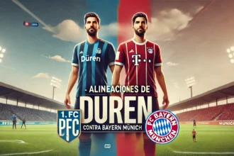 Alineaciones de 1. FC Düren contra Bayern Munich