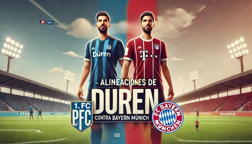 Alineaciones de 1. FC Düren contra Bayern Munich