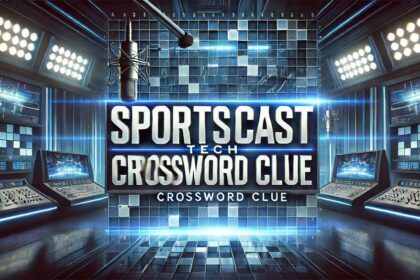 Sportscast Tech Crossword Clue